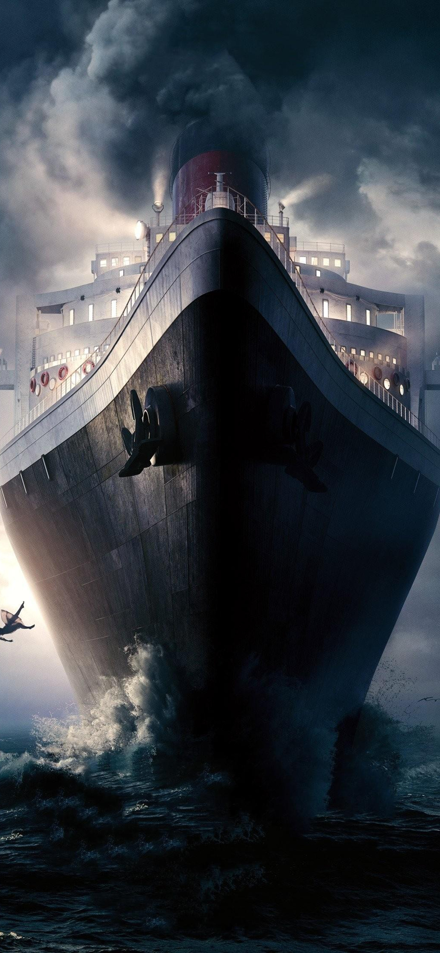 好莱坞恐怖电影幽灵船封面高清手机壁纸