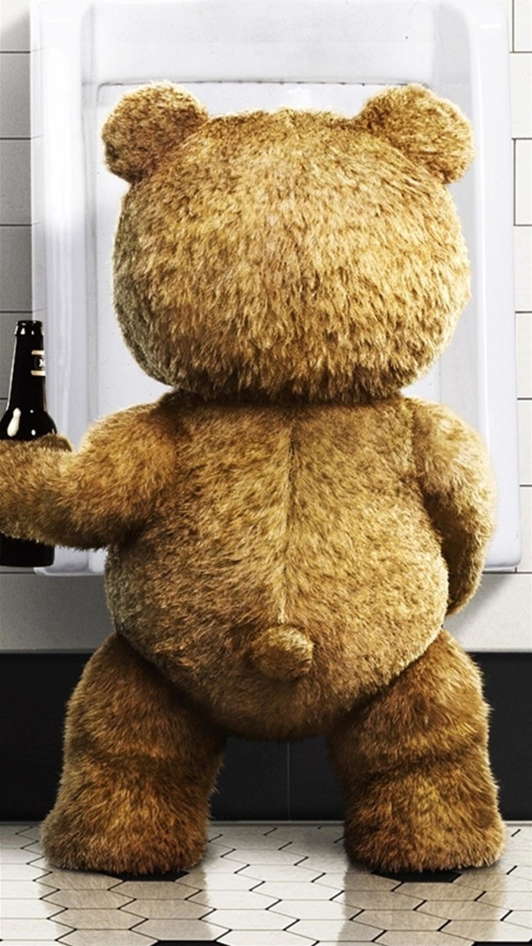 泰迪熊喝啤酒