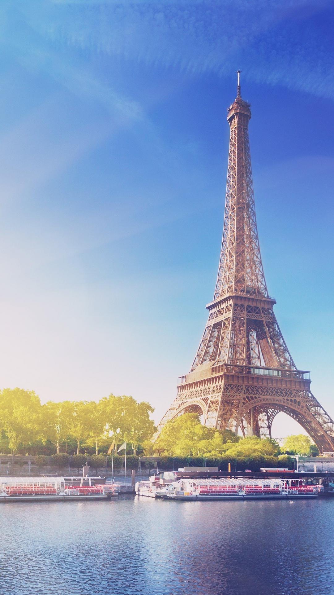 浪漫迷人的巴黎埃菲尔铁塔美景