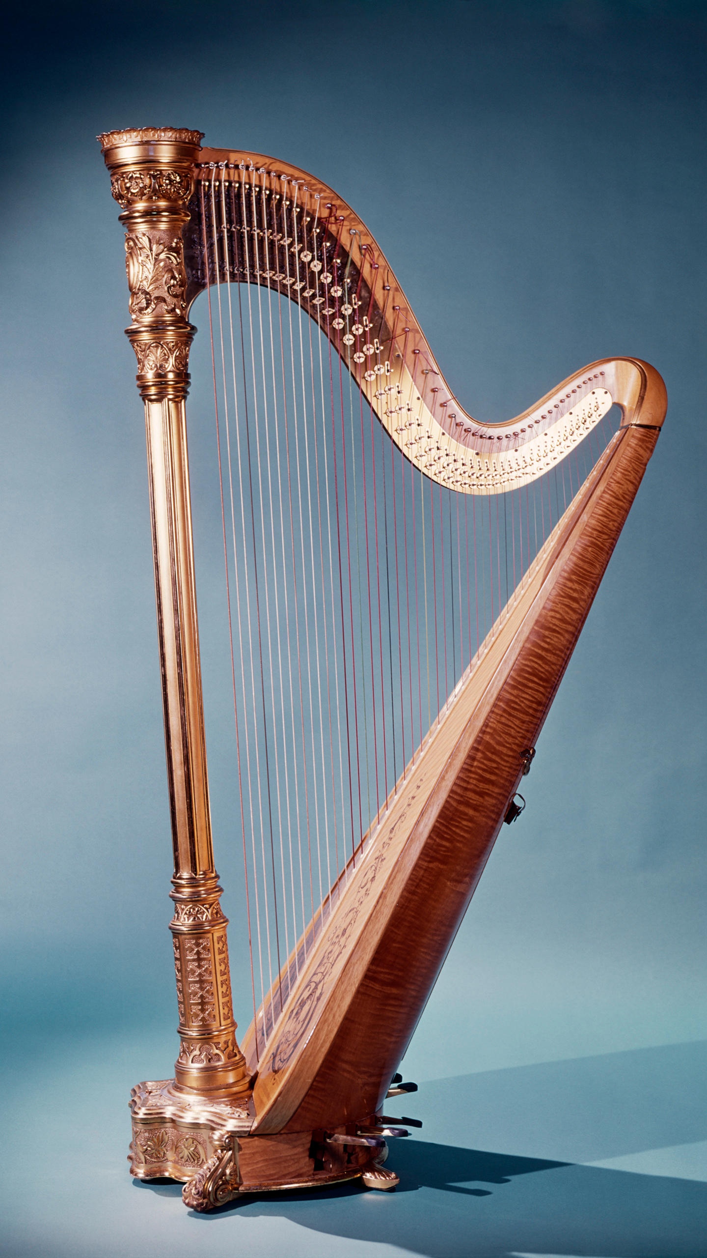 竖琴是世界上最古老的拨弦乐器之一