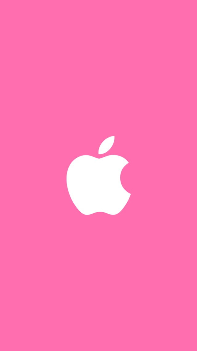 苹果徽标粉红背景