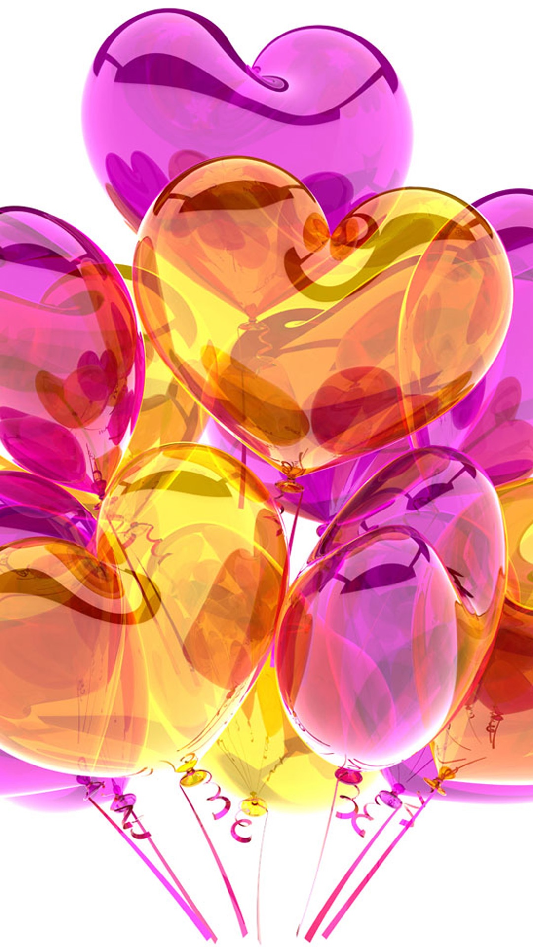 紫色黄心气球