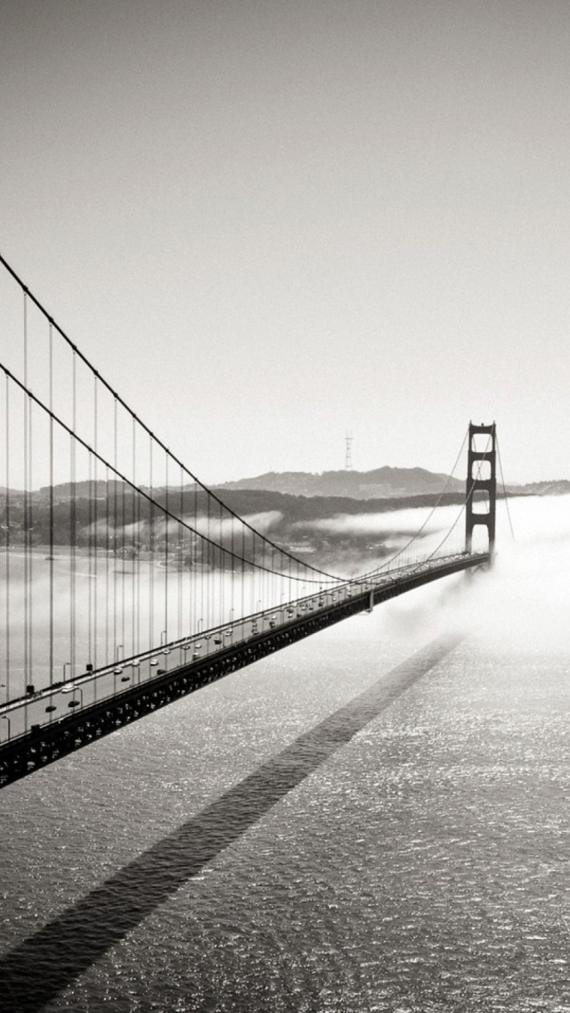 黑白旧金山金大桥