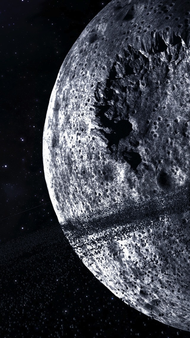 渲染艺术月球陨石坑