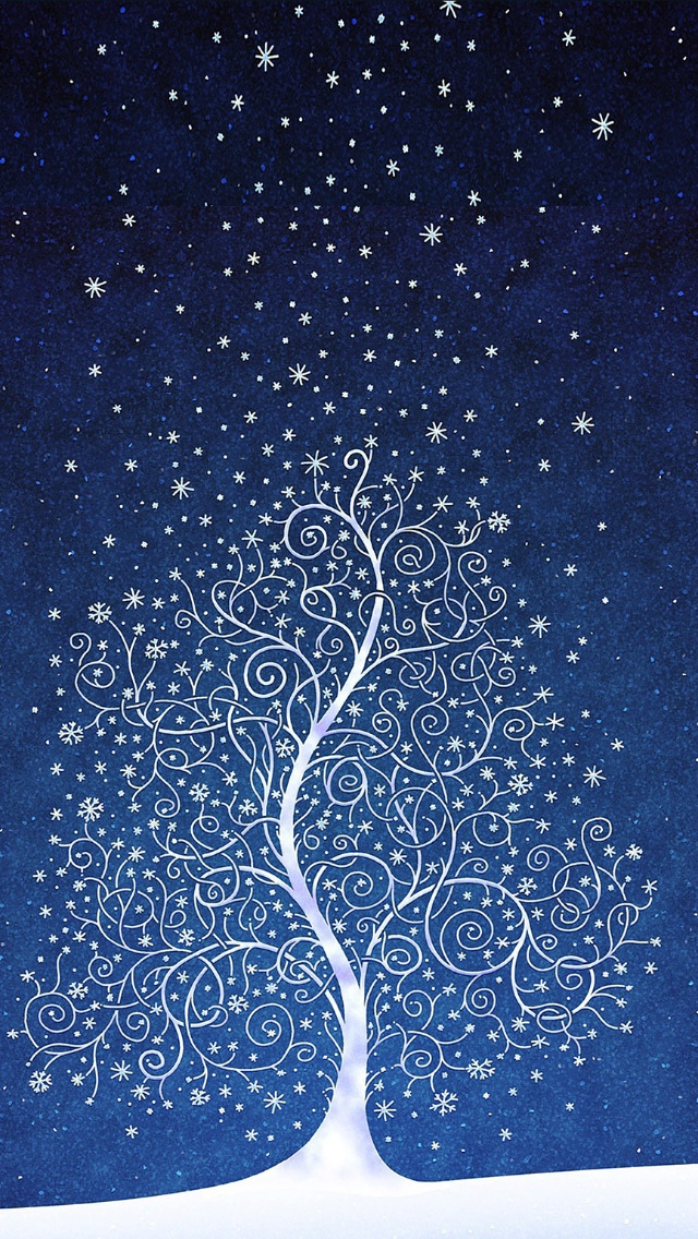 星空下的银树插图