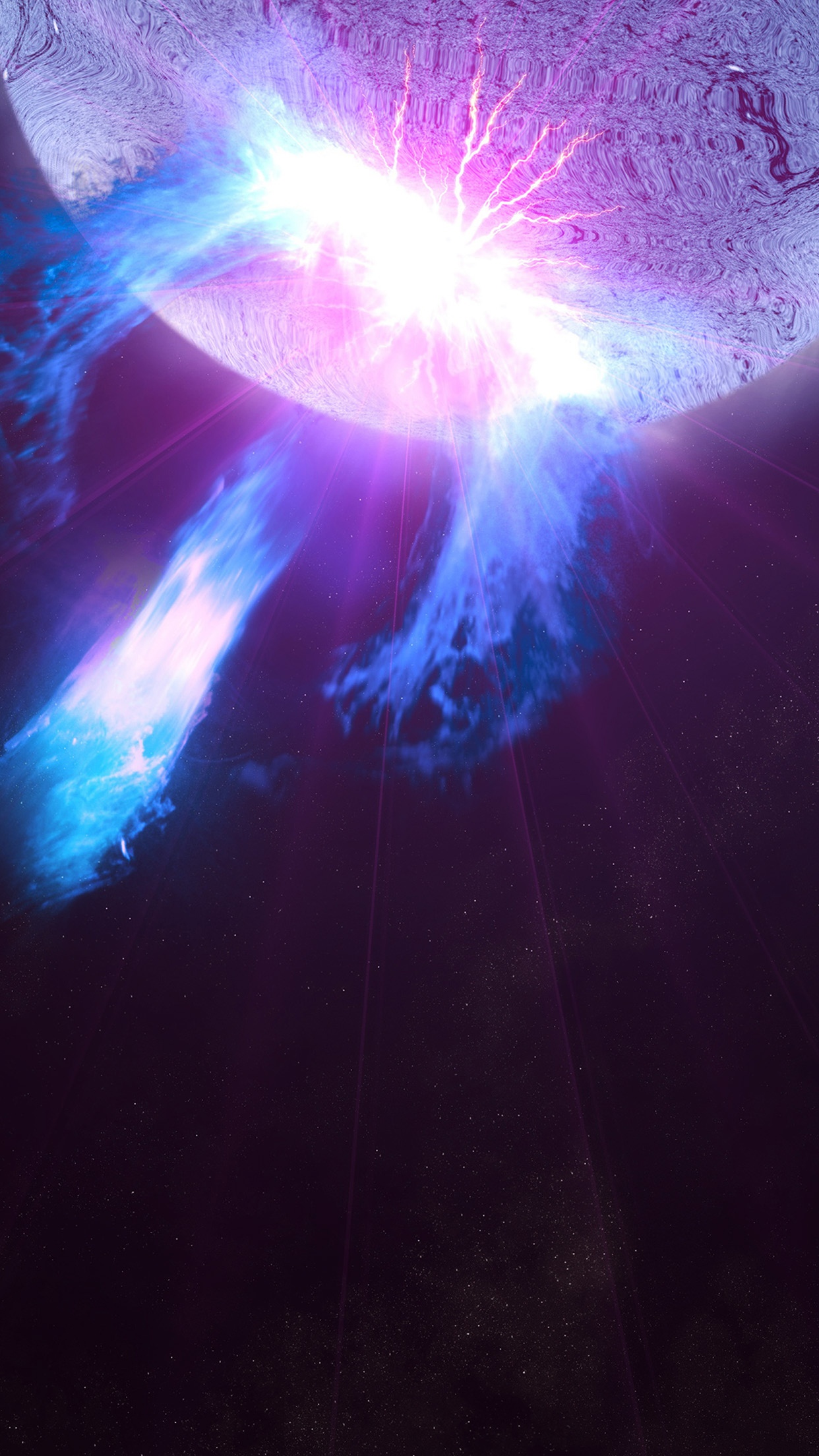 太空紫色耀斑幻想