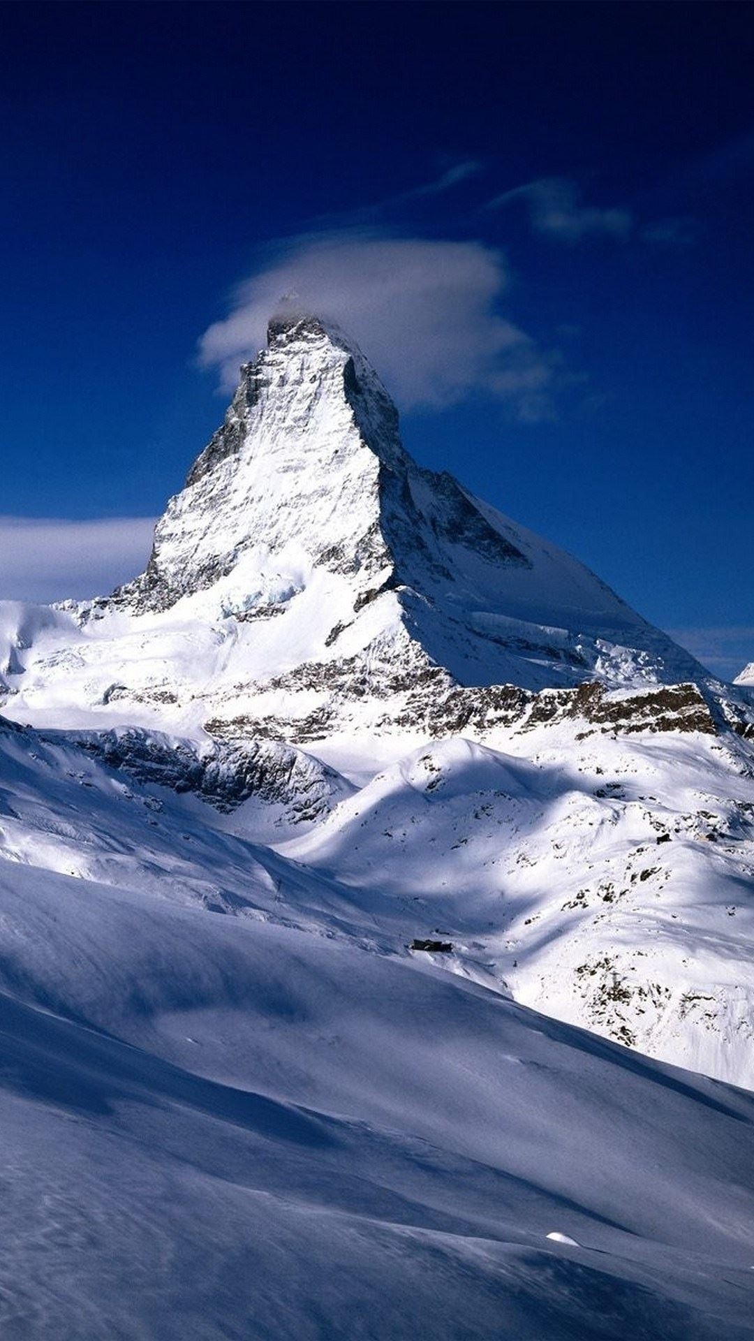 瑞士阿尔卑斯山脉冬季