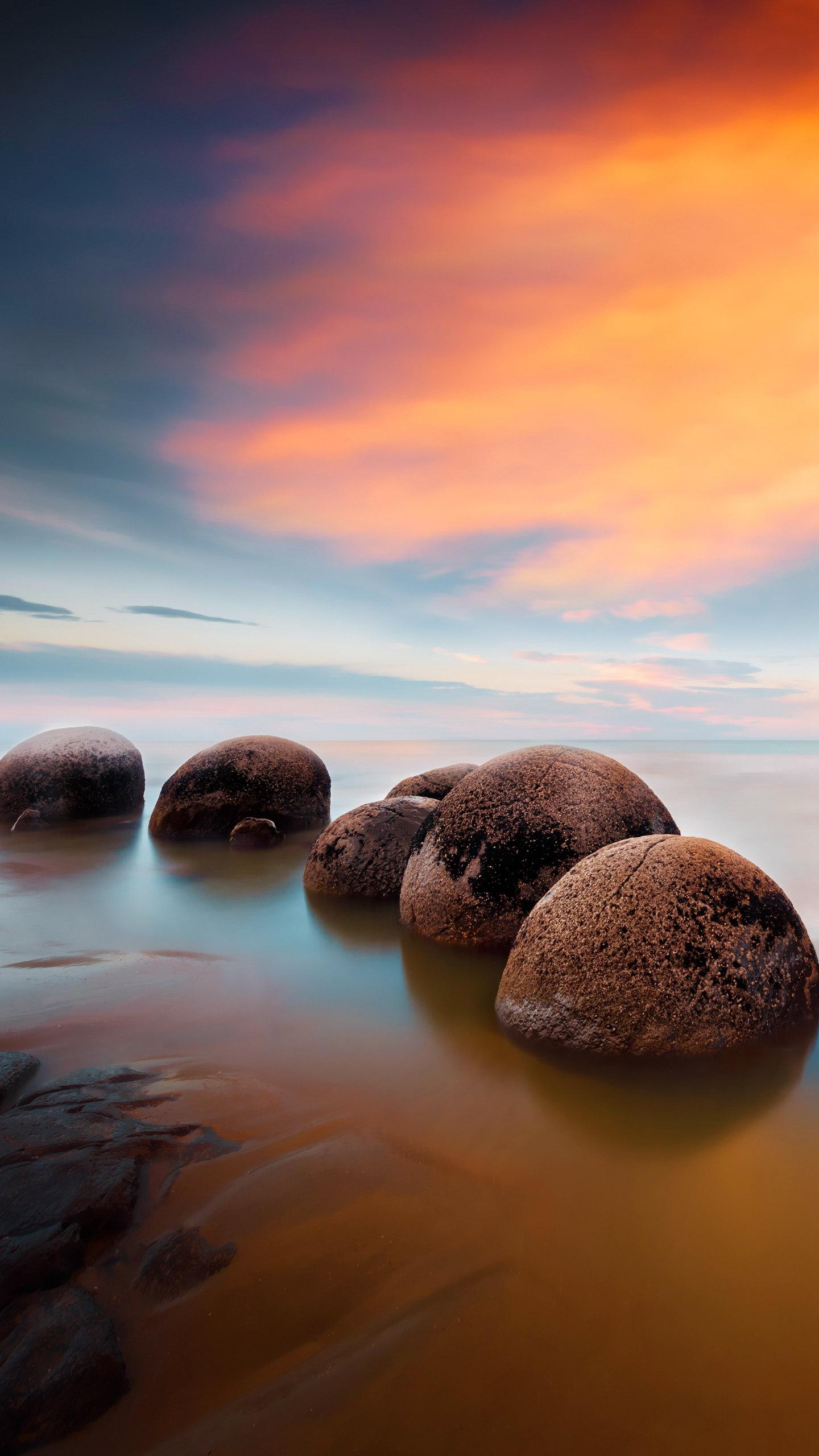 新西兰——摩拉基大圆石