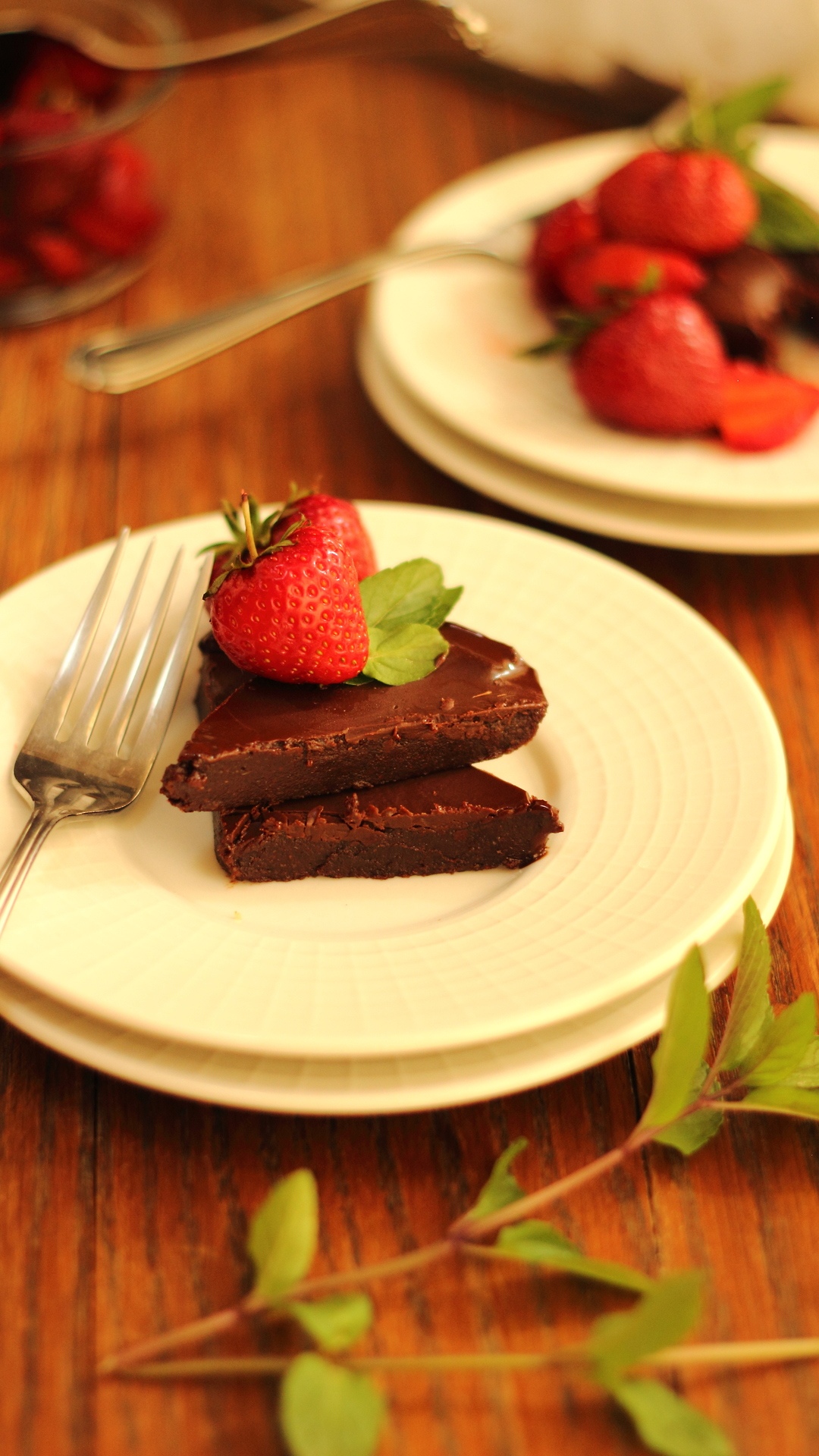 草莓巧克力甜点