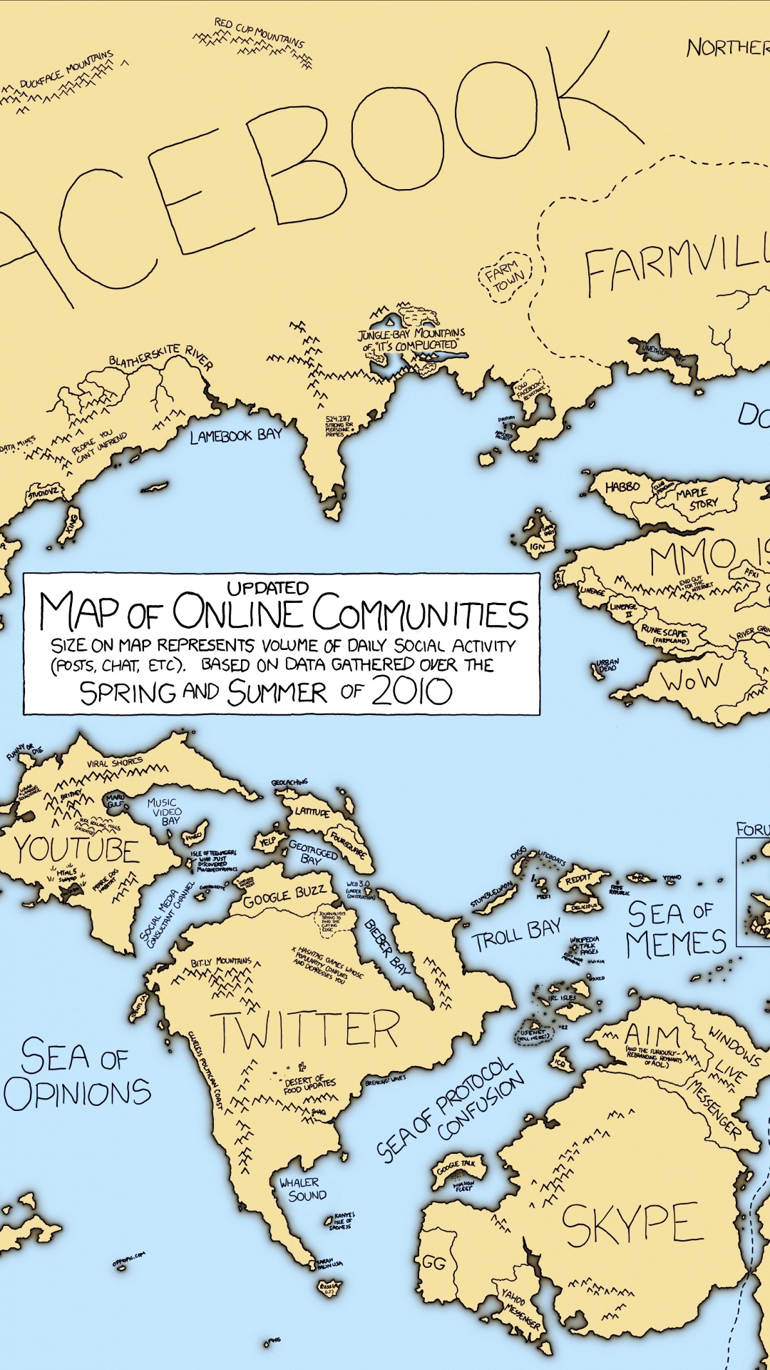 世界社交网络地图