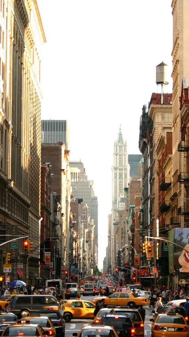 曼哈顿繁忙的街道