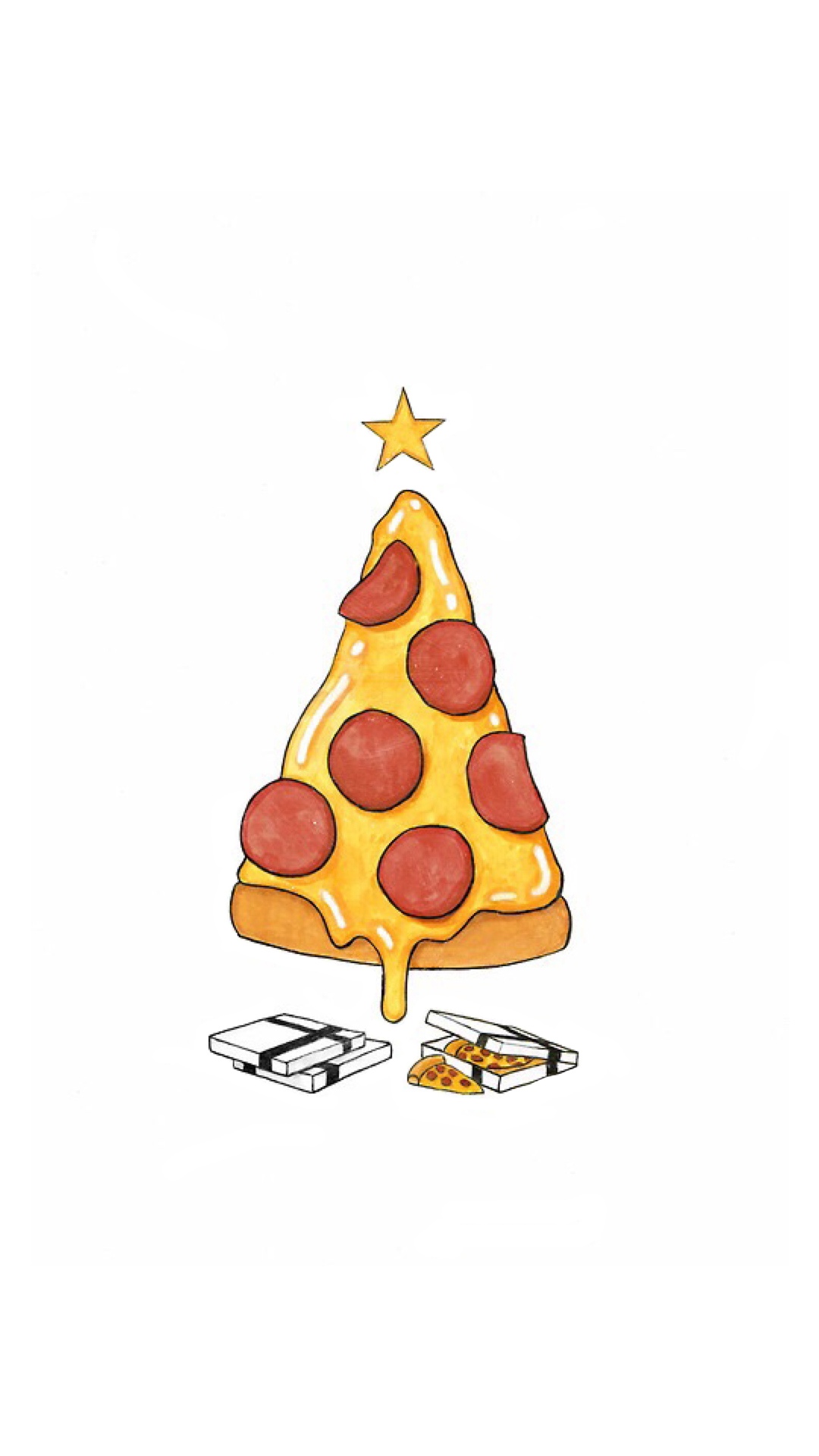 披萨圣诞树