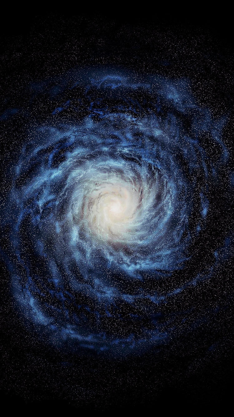 蓝色螺旋银河