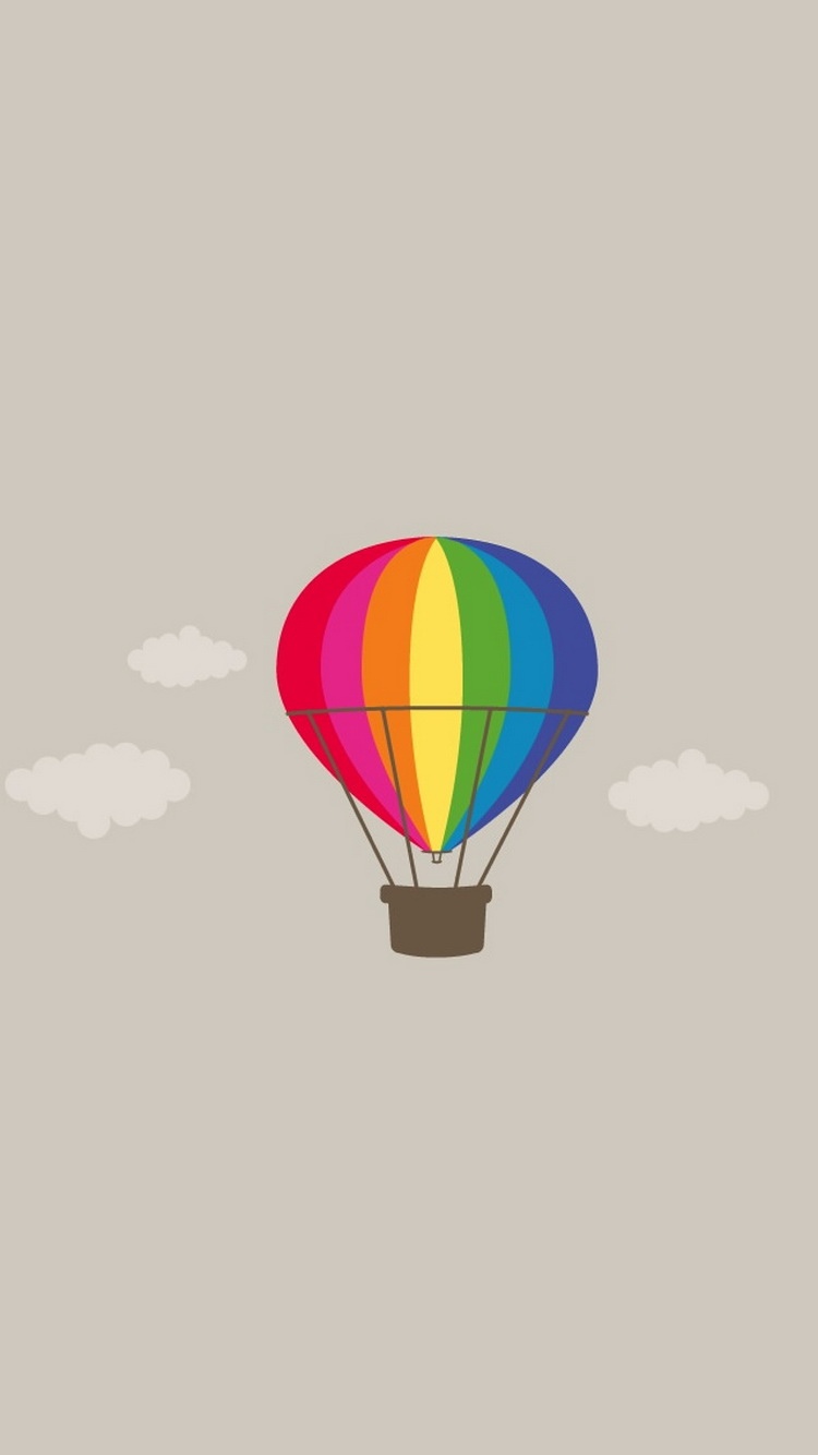 彩虹热气球
