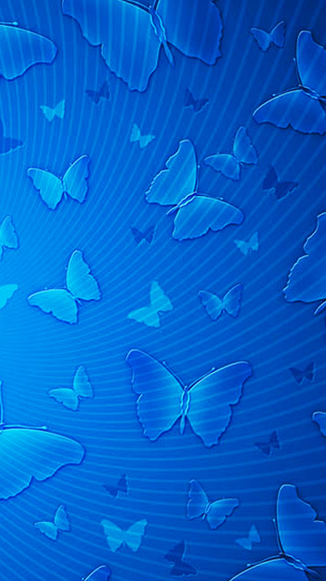 蓝蝴蝶图案