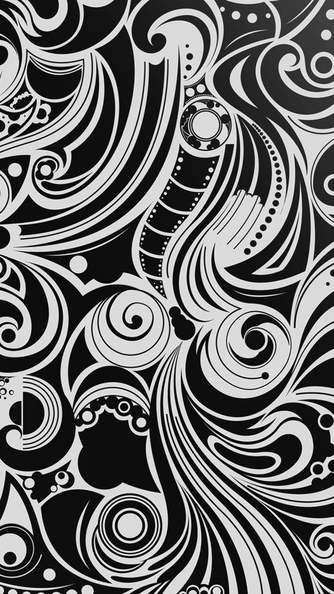 黑色和白色螺旋图案