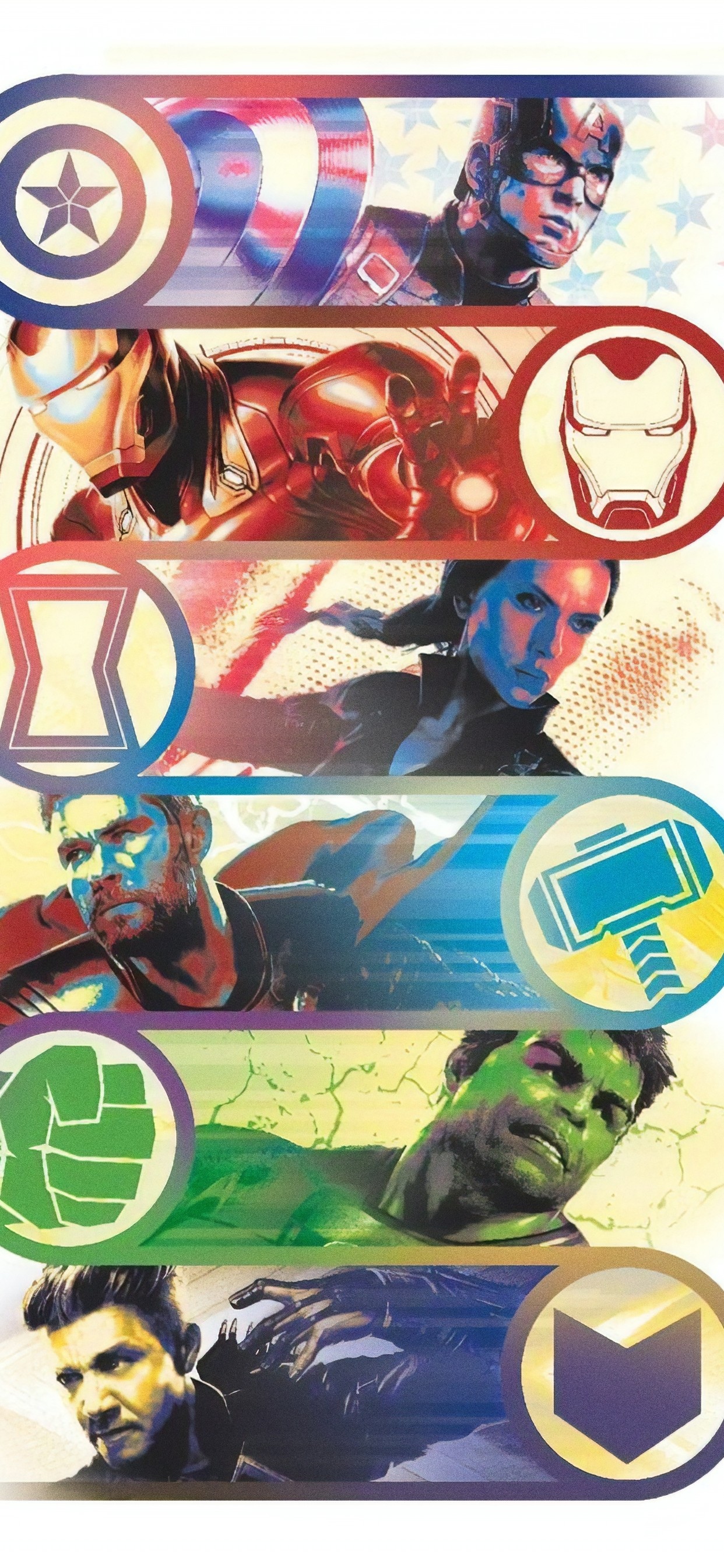 《复仇者联盟4》六大英雄创意海报(2019)
