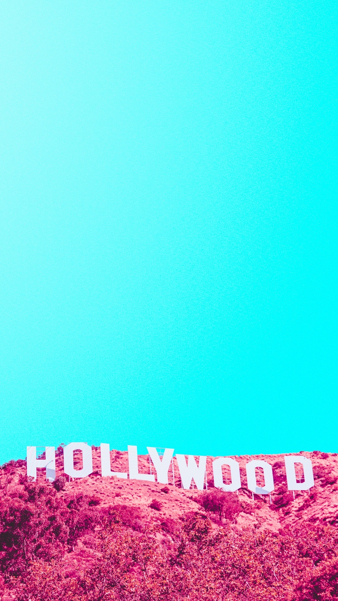 好莱坞山标志红外