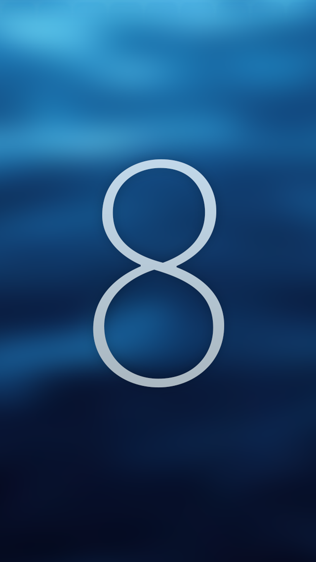 苹果iOS8带有文字的背景