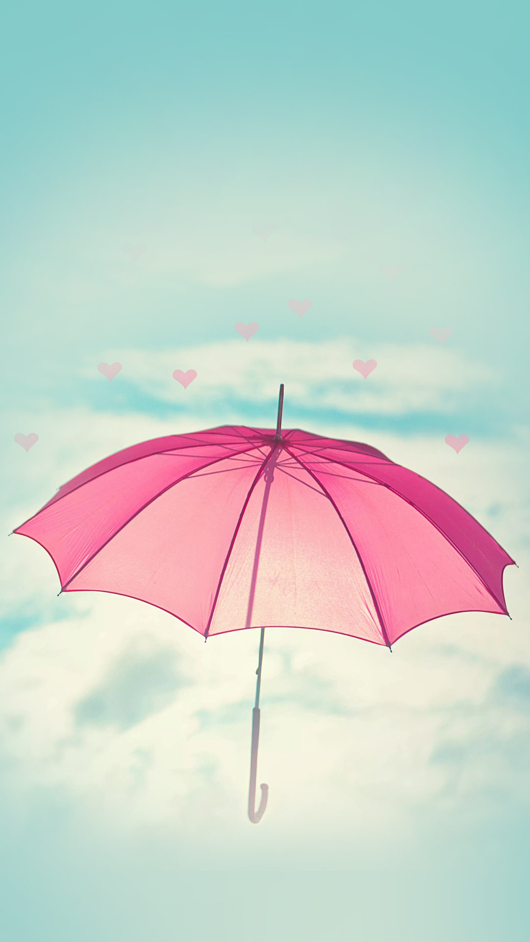 粉色的伞