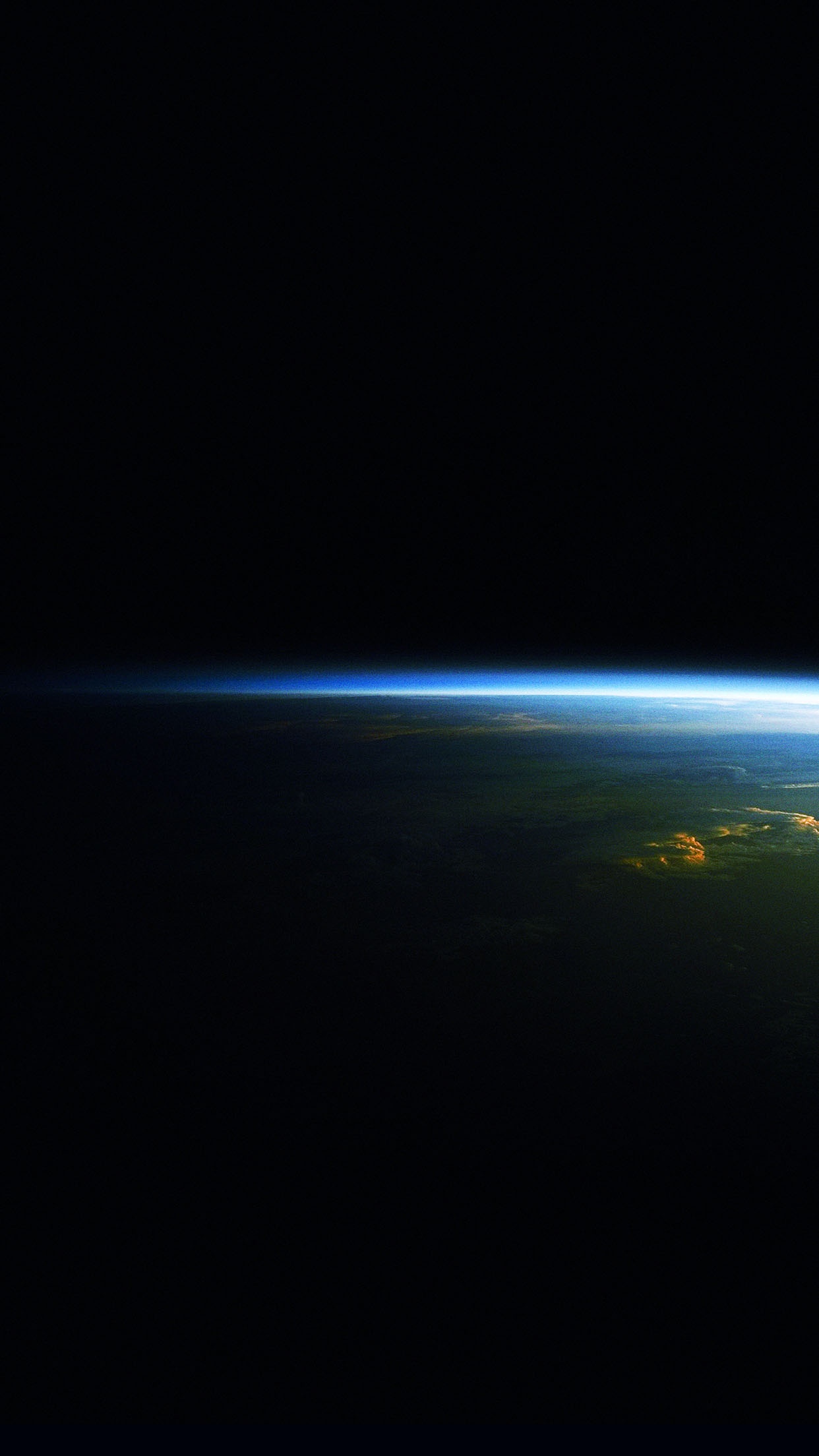 地球地平线空间蓝光
