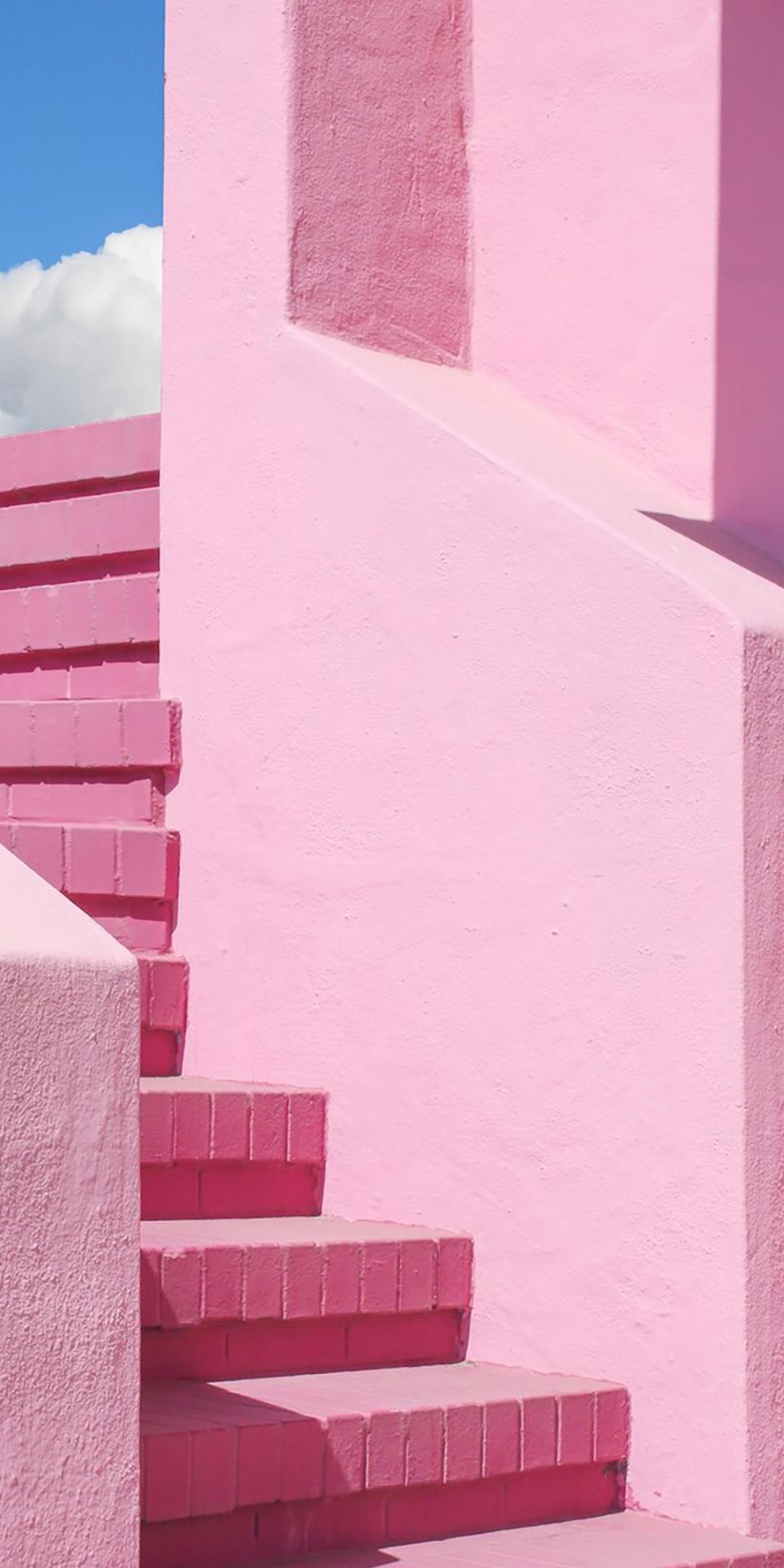 梦幻的粉色楼梯