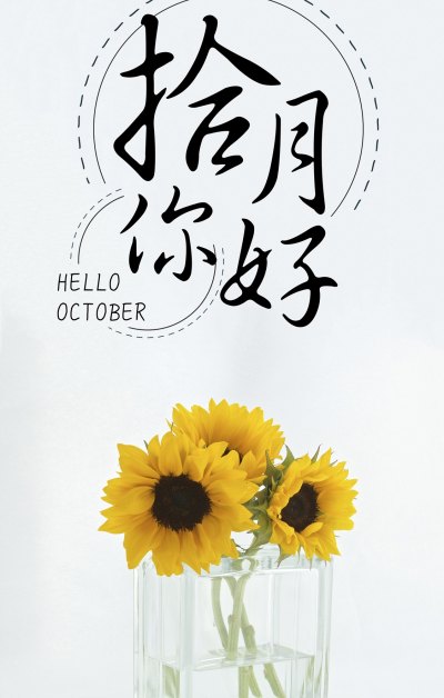 十月你好/小清新向日葵花语