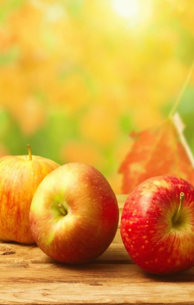 秋苹果木桌