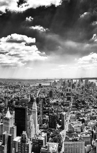 纽约黑白风景