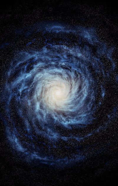 蓝色螺旋银河