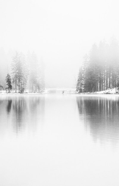 冬天的湖泊
