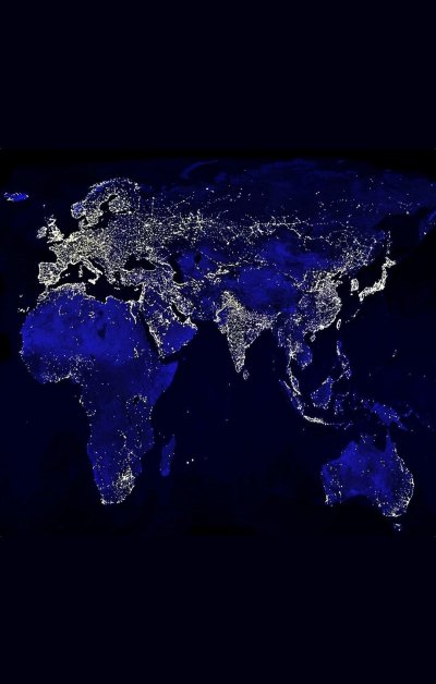 蓝色地球地图