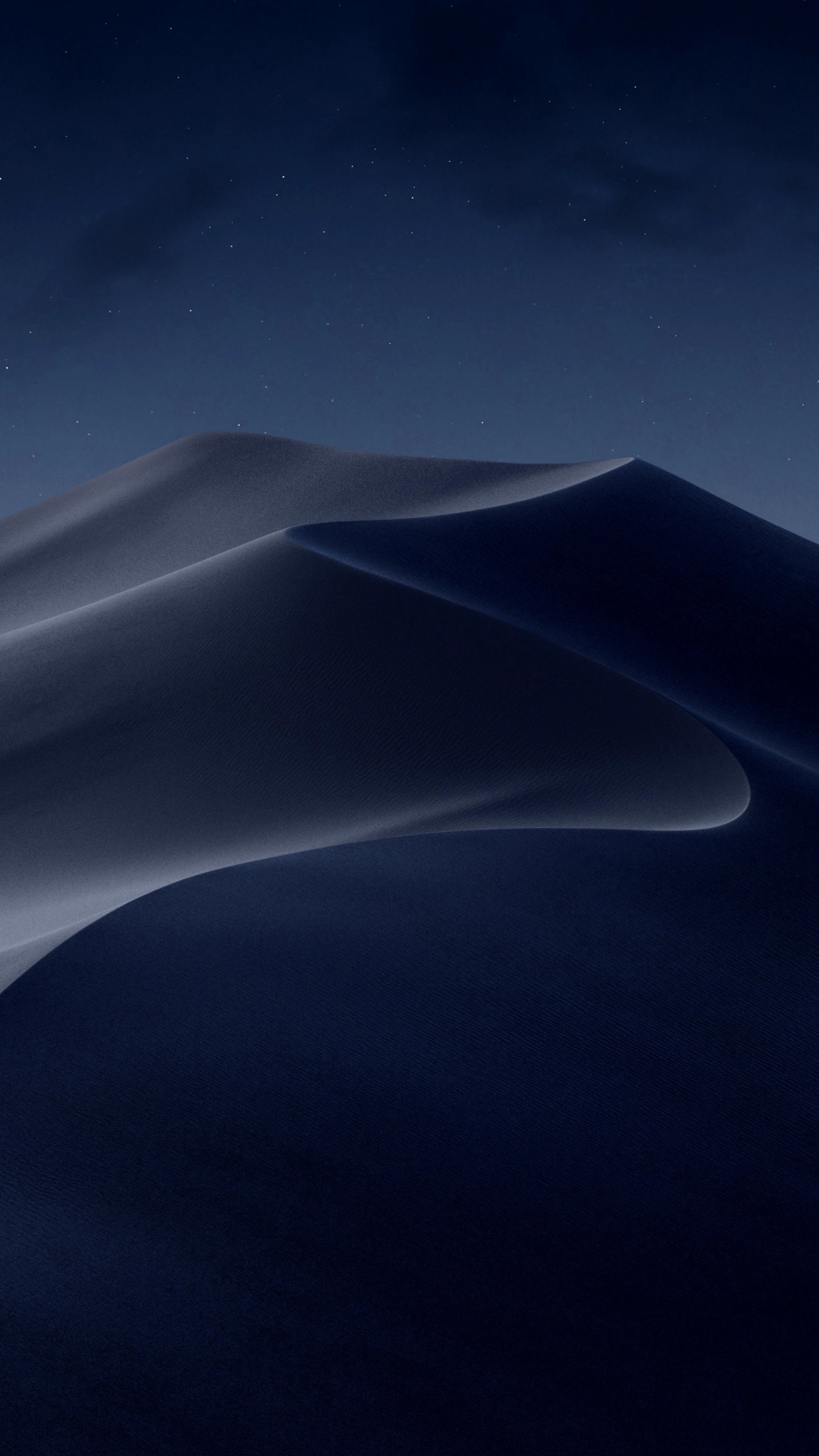 苹果MacOS Mojave 夜晚沙漠风景2k手机壁纸1440x2560
