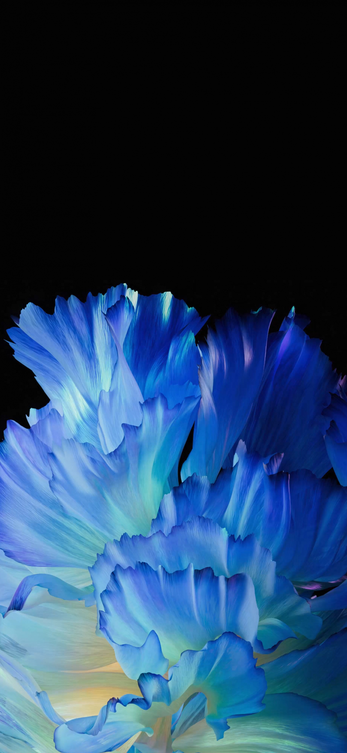 Vivo X Fold 内置高清手机壁纸 蓝色花瓣