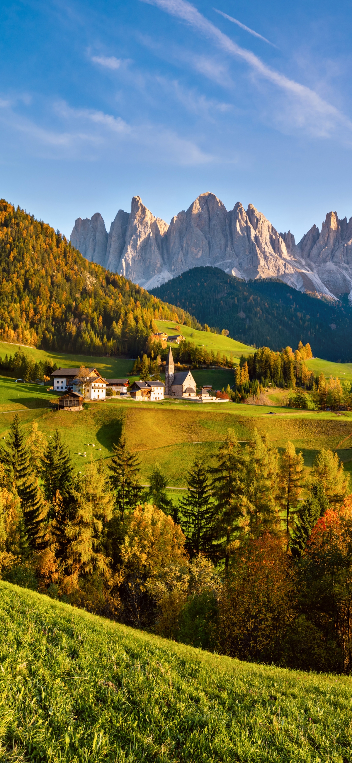阿尔卑斯山 秋天 风景 4k手机高清壁纸