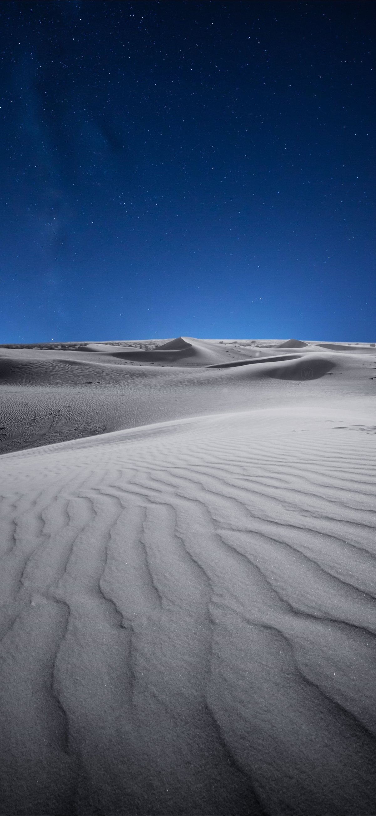 沙漠星空风景4k全屏手机壁纸