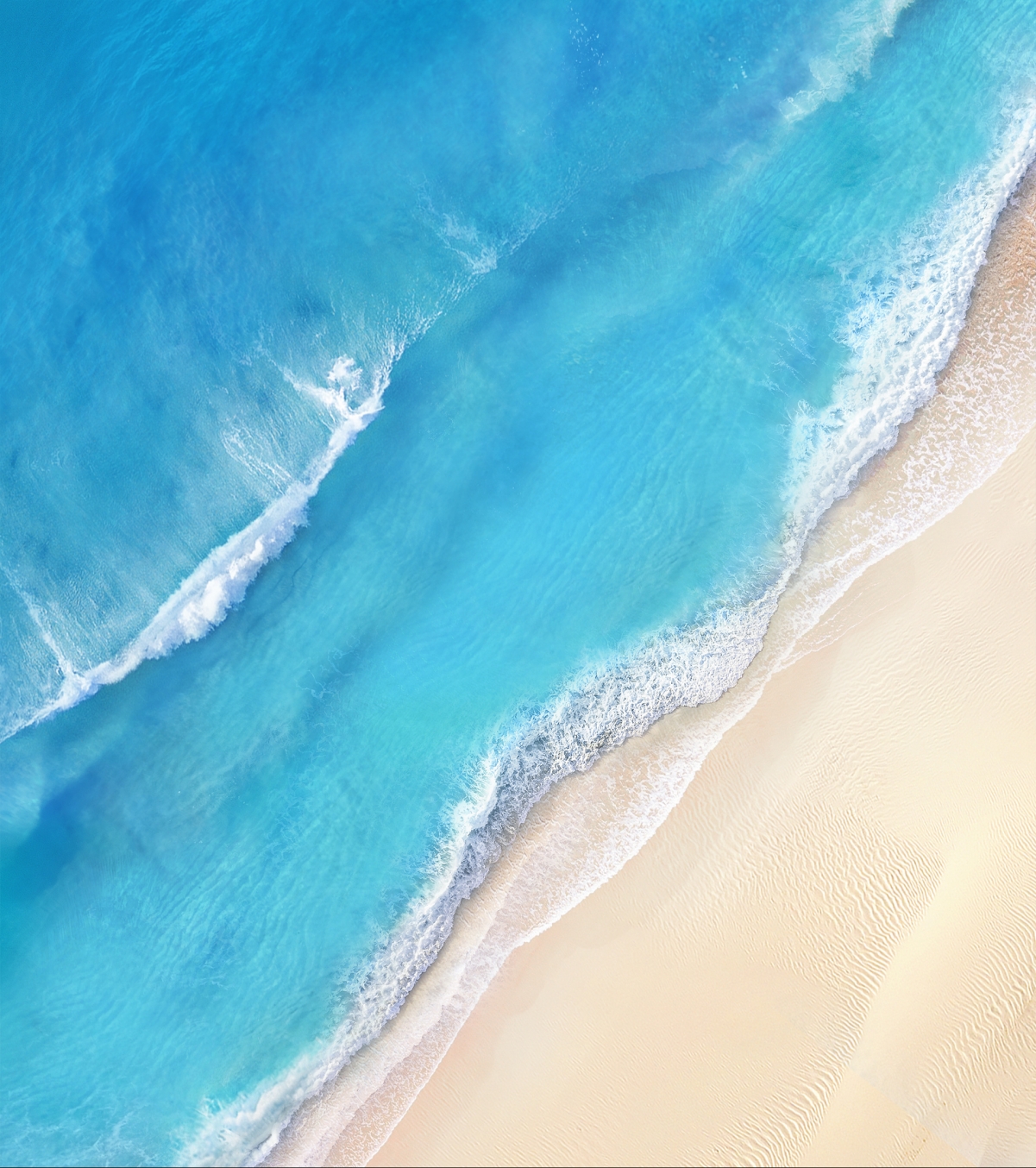 Vivo X Fold 折叠屏 海边沙滩风景 手机壁纸图片